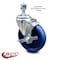 Service Caster 5 Inch Solid Polyurethane Wheel Swivel 1/2 Inch Threaded Stem Caster with Brake SCC-TS20S514-SPUS-TLB-121315 - alternate 1